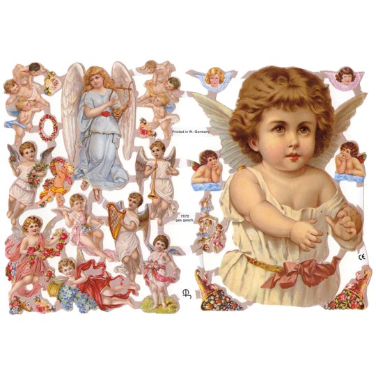 Mixed Cherubs and Angels Scraps ~ Germany